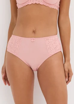 Lot de 2 slips maxi avec dentelle