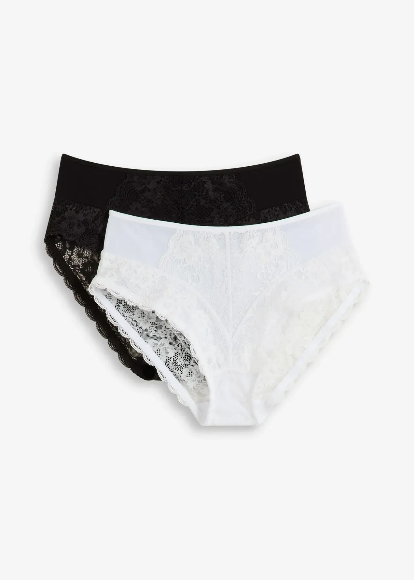 Lot de 2 slips maxi avec dentelle