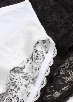 Lot de 2 slips maxi avec dentelle