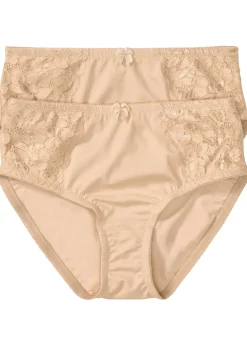 Lot de 2 slips maxi avec dentelle