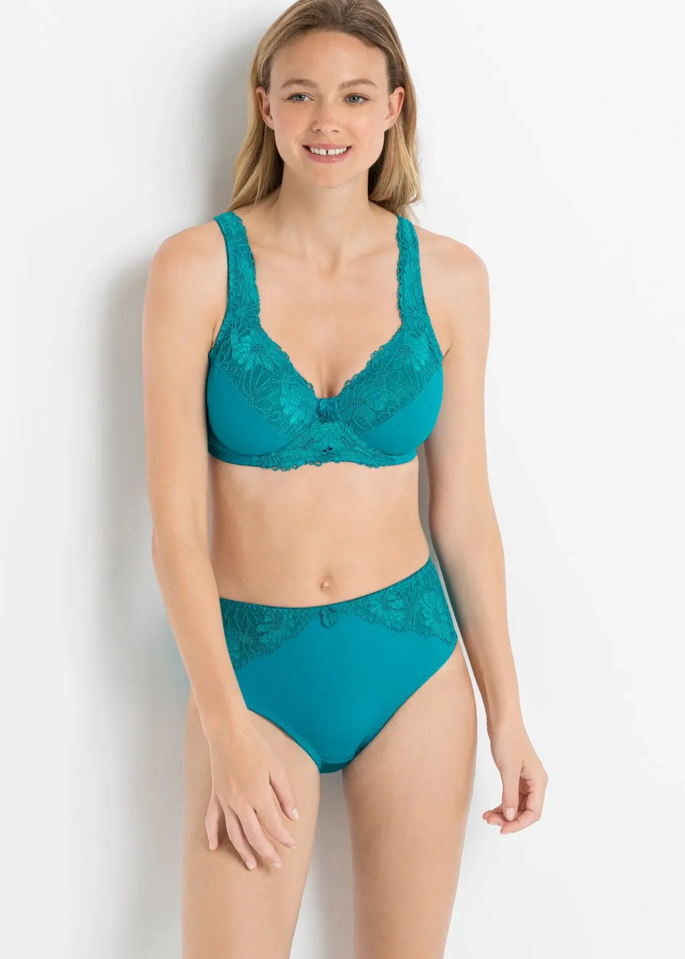 Lot de 2 slips maxi avec dentelle