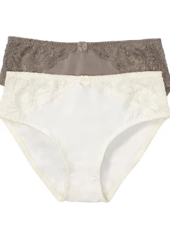 Lot de 2 slips maxi avec dentelle