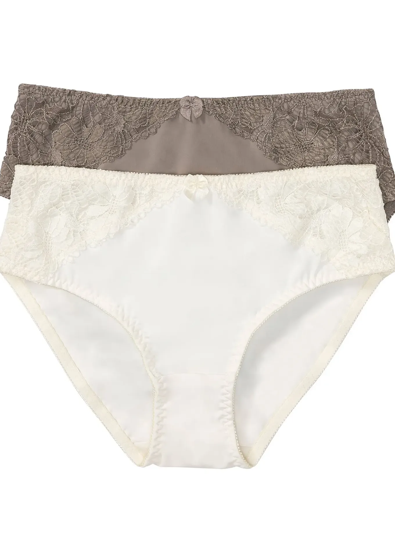 Lot de 2 slips maxi avec dentelle