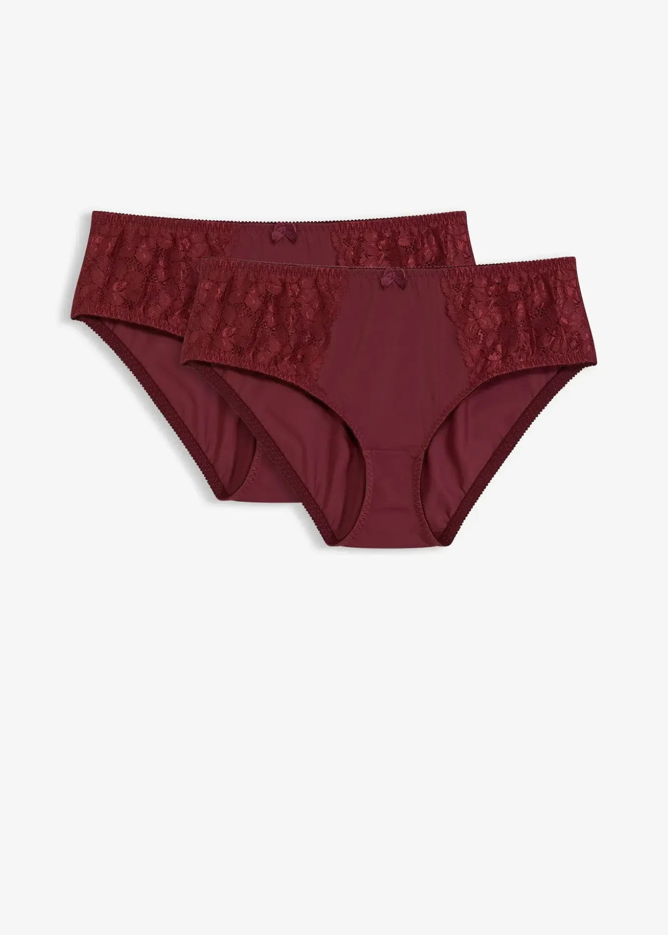 Lot de 2 slips maxi avec dentelle