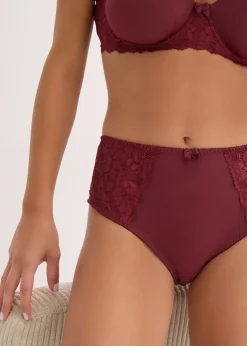 Lot de 2 slips maxi avec dentelle