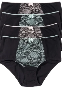 Lot de 4 slips maxi coton