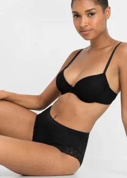 Lot de 4 slips maxi coton et dentelle