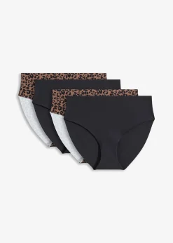 Lot de 4 slips Maxi invisibles en microfibre