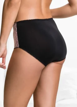 Lot de 3 slips maxi microfibre et dentelle