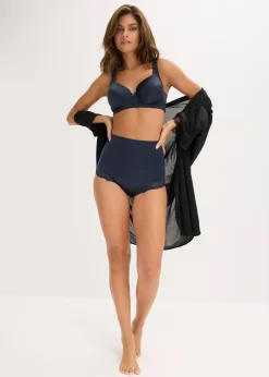 Lot de 2 slips sculptants en polyamide brillant, maintien modéré