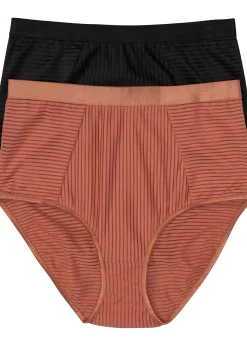 Lot de 2 slips taille haute