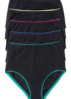 Lot de 5 slips taille haute