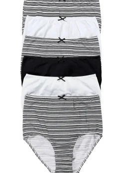 Lot de 6 slips taille haute