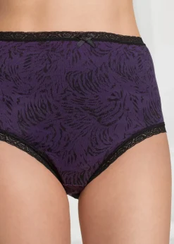 Lot de 5 slips taille haute