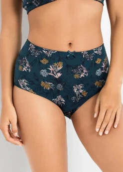 Lot de 4 slips taille haute coton