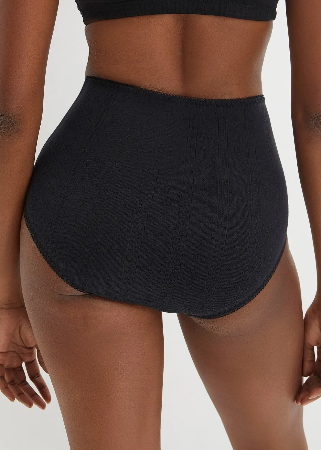 Lot de 4 slips taille haute en coton léger