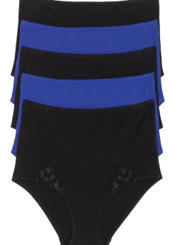 Lot de 5 slips taille haute