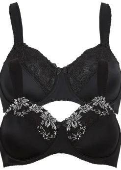 Lot de 2 soutiens-gorge à armatures et bretelles rembourrées