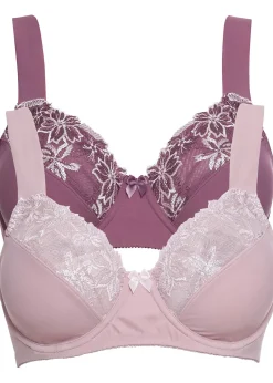 Lot de 2 soutiens-gorge à armatures et bretelles rembourrées