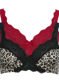 Lot de 2 soutiens-gorge à armatures et dentelle