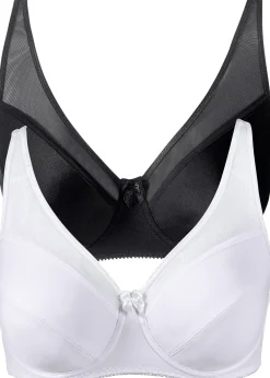 Lot de 2 soutiens-gorge à armatures avec mesh