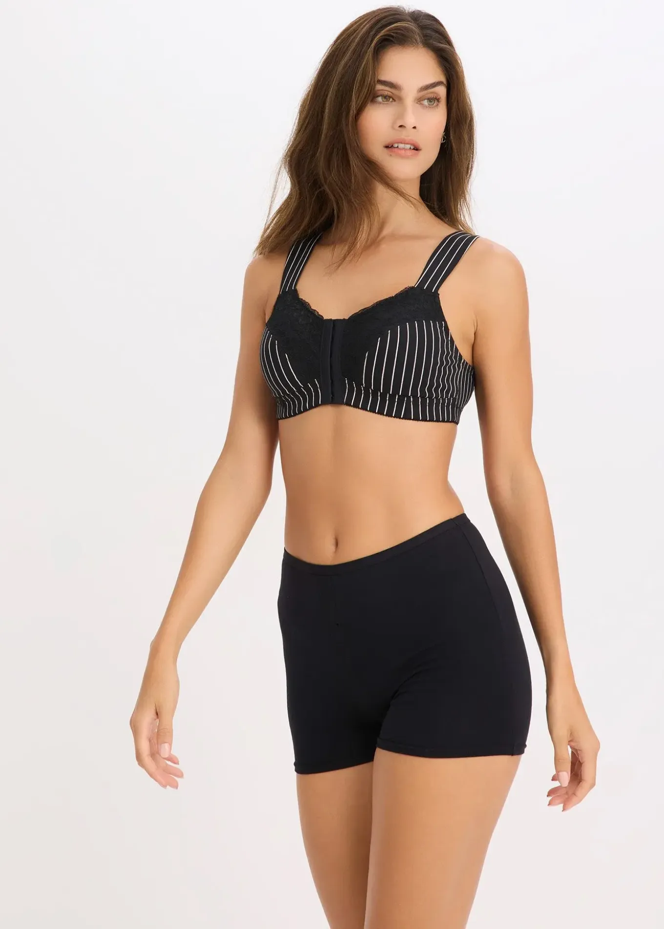 Lot de 2 soutiens-gorge à fermeture devant, sans armatures