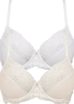 Lot de 2 soutiens-gorge avec dentelle