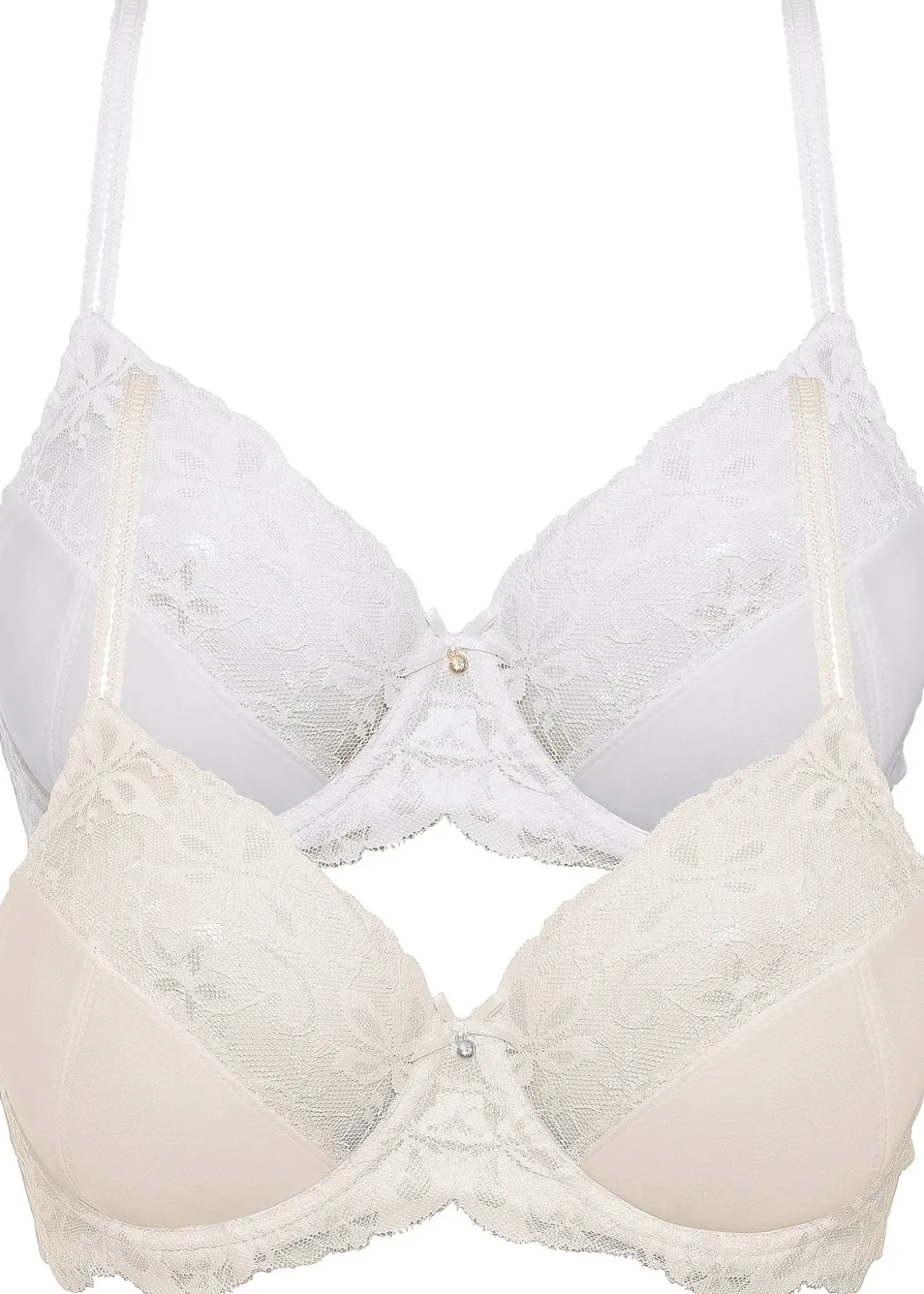 Lot de 2 soutiens-gorge avec dentelle