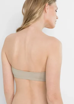 Lot de 2 soutiens-gorge bandeau coton jusqu’au bonnet B