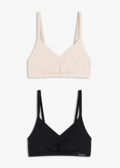 Lot de 2 soutiens-gorge bralettes Feel Comfort en modal doux