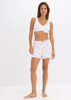 Lot de 2 soutiens-gorge coton sans armatures, fermeture devant