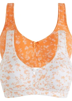 Lot de 2 soutiens-gorge coton sans armatures