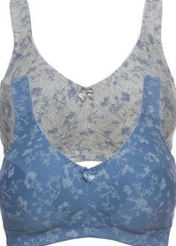 Lot de 2 soutiens-gorge coton sans armatures