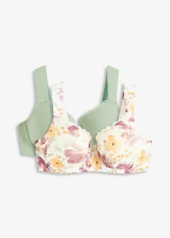 Lot de 2 soutiens-gorge coton à coques et armatures