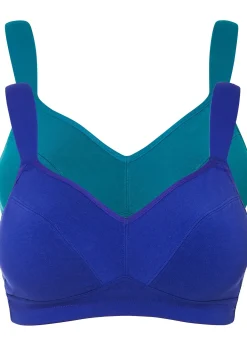 Lot de 2 soutiens-gorge coton sans armatures