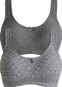 Lot de 2 soutiens-gorge coton sans armatures