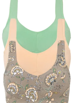 Lot de 3 soutiens-gorge coton sans armatures