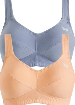 Lot de 2 soutiens-gorge coton sans armatures