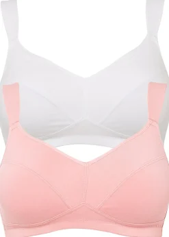 Lot de 2 soutiens-gorge coton sans armatures