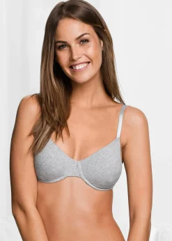 Lot de 3 soutiens-gorge coton moulés à armatures