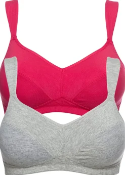 Lot de 2 soutiens-gorge coton sans armatures