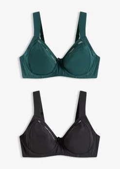 Lot de 2 soutiens-gorge coton à armatures
