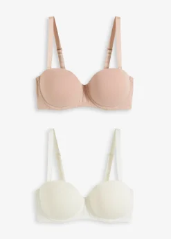 Lot de 2 soutiens-gorge coton multi-positions à armatures