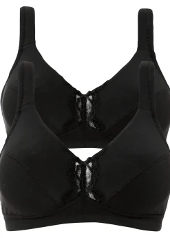 Lot de 2 soutiens-gorge coton sans armatures