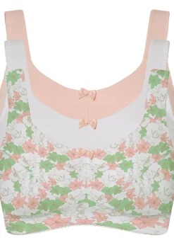 Lot de 3 soutiens-gorge coton sans armatures