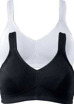 Lot de 2 soutiens-gorge coton sans armatures