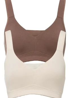 Lot de 2 soutiens-gorge coton moulés sans armatures