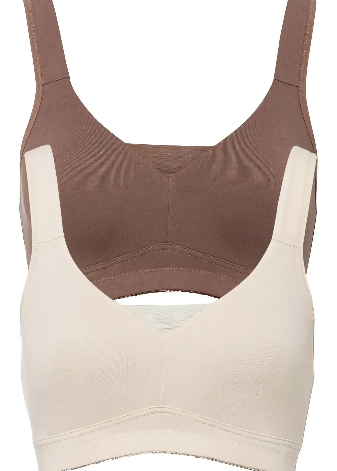 Lot de 2 soutiens-gorge coton moulés sans armatures