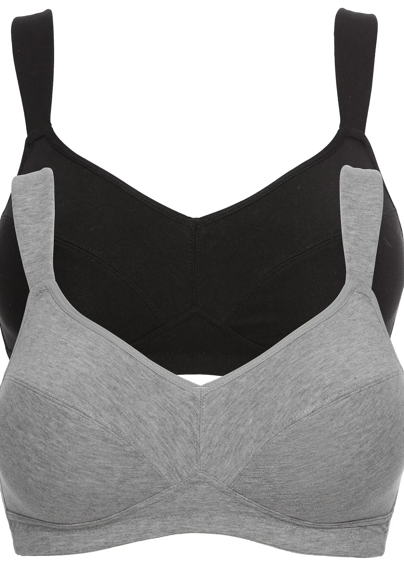 Lot de 2 soutiens-gorge coton sans armatures