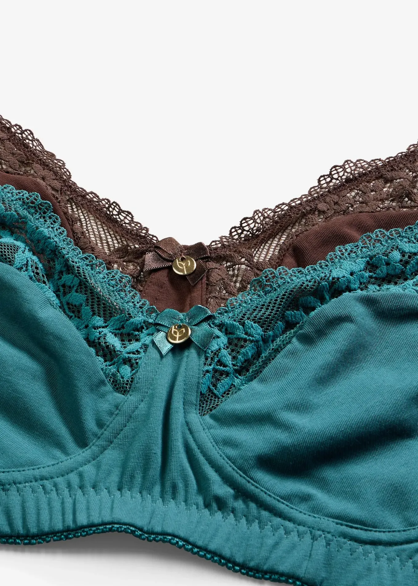 Lot de 2 soutiens-gorge coton sans armatures